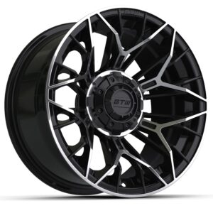 14″ GTW Stellar Black with Machined Accents Wheel